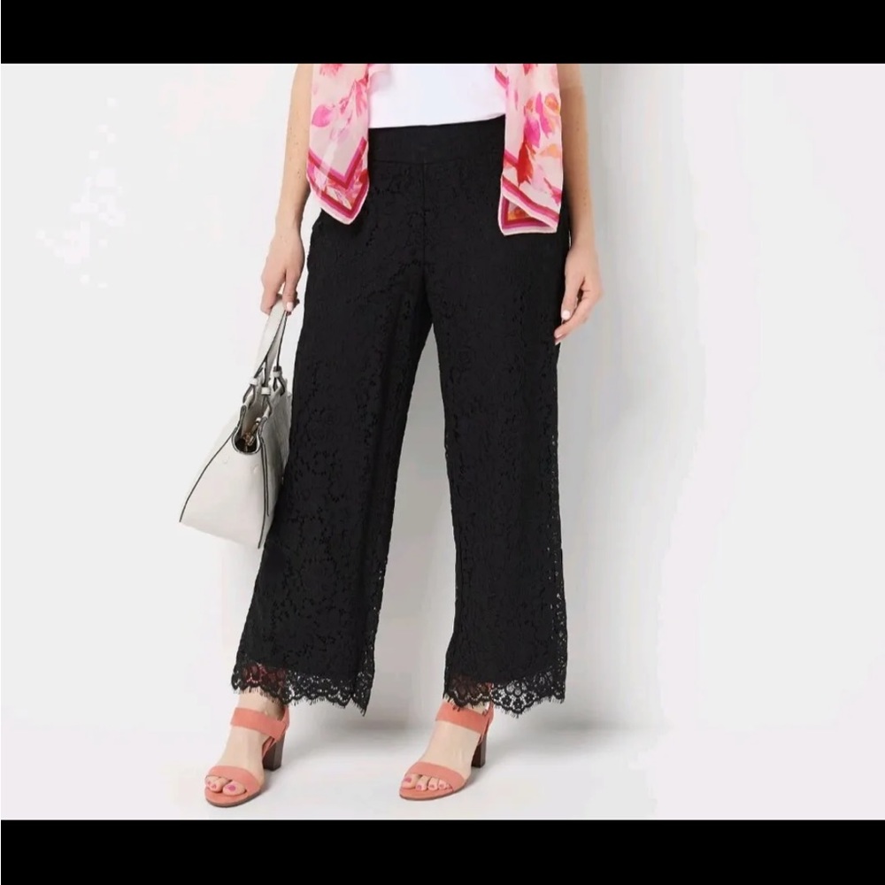Isaac mizrahi petite lace pants